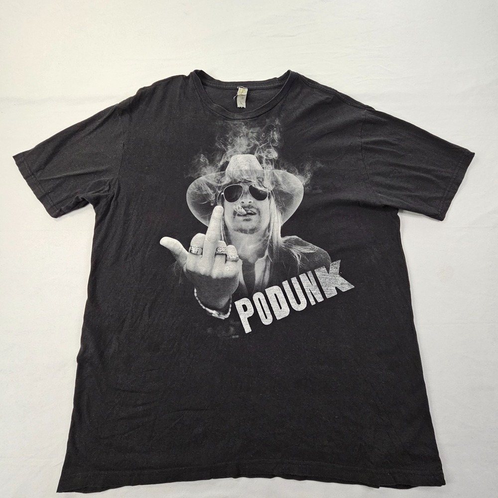 Kid Rock Podunk Black Short Sleeve Cotton T-Shirt Men's XL